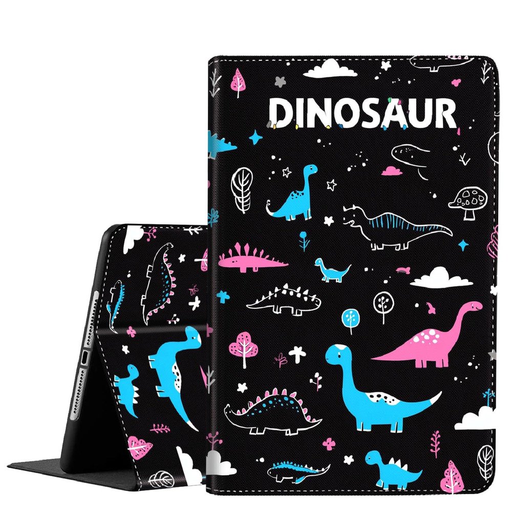 Case for iPad 9.7-Inch (6th/5th Generation, 2018/2017)Slim Fit Foldable Standing Cover Case with Auto Sleep/Wake for iPad 9.7 Inch 2018/2017Dinosaur