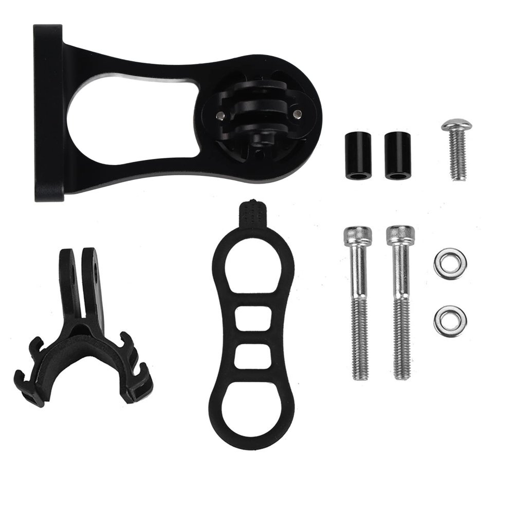 LOCADENCE Extended Out Front Mount, Out Front Bike Computer Mount Bike Extension Bracket Clip Screw Gaskets Bike Computer Accessories for 1000 820 810 800 520 510 500 20 (Black)