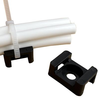 25 Piece 21.5 x 15 x 9mm Cable Tie Hole Wide 9mm Saddle Base for Securing Cables Wires Cords, Cable Tie Mount For Wire Management