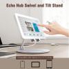 ITSHOM Swivel and Tilt Stand for Echo Hub, with 360Rotating BaseDesk Stand for Alexa Hub, Multi-Angle, Foldable Mount Holder for Echo Hub 8" Smart Home Control Panel and 4-12.9" iPads/Tablets view 4