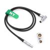 HangTon Ronin Tethered Control Handle Control Cable for DJI RS2 RS3 Pro Gimbal Expansion Base kit, Right Angle 4+2pin to Straight 6 pin 10m, Black view 2