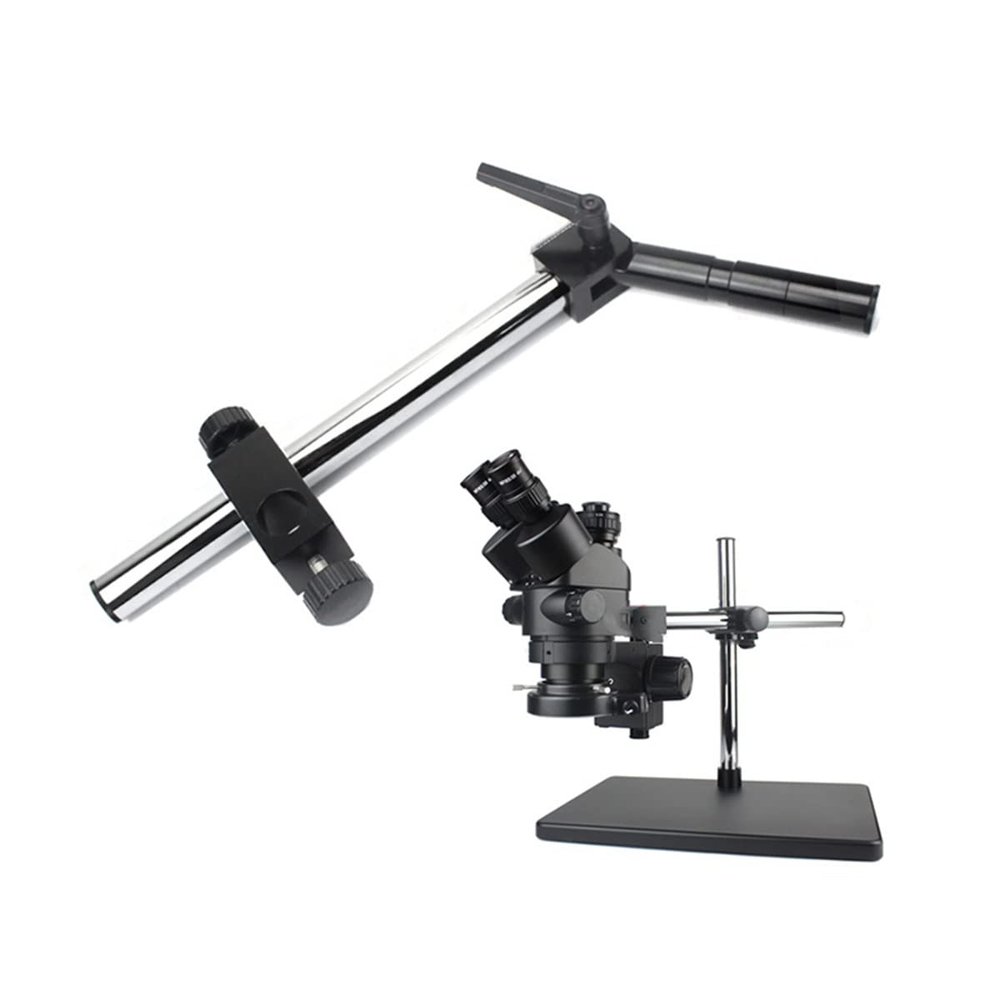 Joebo Microscope Kit 38MP 1080P 7X 45X Simul-Focal Trinocular Stereo Microscope Microscope Lens Adapters (Color : Swivel arm 25mm)