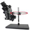 Joebo Microscope Kit 38MP 1080P 7X 45X Simul-Focal Trinocular Stereo Microscope Microscope Lens Adapters (Color : Swivel arm 25mm) view 4