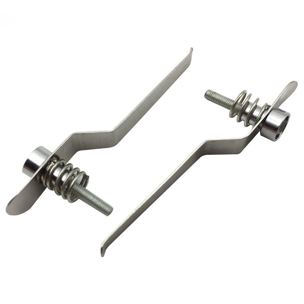 JOEBO Microscope Kit A Pair Stainless Steel Presser Holder, Biological Microscope Accessories Parts 6 Cm 6.7 Cm 7.2 Cm Microscope Lens Adapters (Color : Length 6 cm)