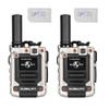 Two-Way Radios Set, 2 Pieces, 4G LTE Connectivity, Long Range Communication, Up to 5000 Miles (2silverwithSIM) view 1