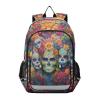 ALAZA Sugar Skulls Day Of Dead Laptop Backpack Purse for Women Men Travel Bag Casual Daypack with Compartment & Multiple Pockets view 1