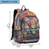ALAZA Sugar Skulls Day Of Dead Laptop Backpack Purse for Women Men Travel Bag Casual Daypack with Compartment & Multiple Pockets view 2