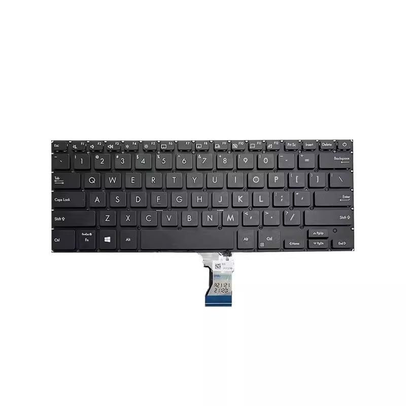 DirectNine Basics Laptop Keyboard Compatible with ASUS ExpertBook P2451 P2451F P2451FA P2451FB P2541 P2541F Black US No-Backlit, Gray