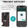 Anti-Lost Trackable GPS Smart Wallet for Men with Tracker Work with Apple Find My Wallet Tracker (IOS only) (Carbon) view 3
