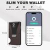 Anti-Lost Trackable GPS Smart Wallet for Men with Tracker Work with Apple Find My Wallet Tracker (IOS only) (Carbon) view 4