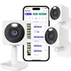 WYZE Cam OG White 3-Pack with Wyze Cam Unlimited Yearly, Covers Unlimited Wyze Cameras, Auto-Renews at $99.99/Year, Activation Required view 1