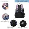 ALAZA Butterfly Purple Flowers Laptop Backpack Purse for Women Men Travel Bag Casual Daypack with Compartment & Multiple Pockets view 3