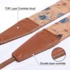 Padwa Lifestyle Cork Camera Strap - 2" Top Layer Cowhide Head Camera Straps for Photographers,Natural Log Crackle Art Print Style,Soft Chamois Velvet Padded Strap Quick Release fits All Cameras view 2