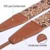 Padwa Lifestyle Cork Camera Strap - 2" Top Layer Cowhide Head Camera Straps for Photographers,Natural Log Crackle Art Print Style,Soft Chamois Velvet Padded Strap Quick Release fits All Cameras view 2