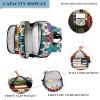 ALAZA Sugar Skull Floral Day Of Dead Laptop Backpack Purse for Women Men Travel Bag Casual Daypack w/Compartment & Multiple Pockets view 4