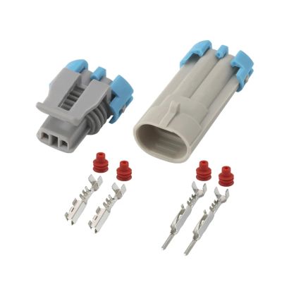 DLAHPJPT 5 Sets 2 Pin Water/pro/of Electric Jet Valve Plug Automative Male Female Connector 12162343 12052644 DJ7024B-1.5-21 (Color : 5 Sets Male Female)