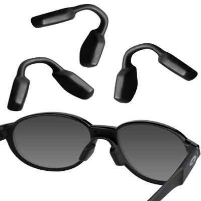 Bwake 3 Pairs Low Bridge Fit Replacement Nose Pads for Oakley Knolls OX8144 Glasses - Black&Black&Black
