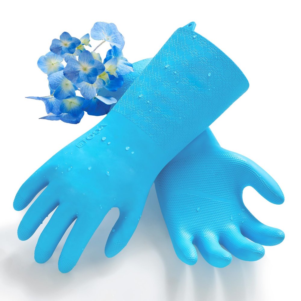 Vgo... Food Handling Gloves,Food Grade TPE,5X Durable for Meat Packing,Commercial Kitchens,Baking(TP1117)