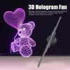 Vvikizy 3D Hologram Fan 16.5in 2000x224 3D Projector with 224 LED Light Beads, Borderless Images, Custom Editing for Business Store Advertising 100-240V view 2