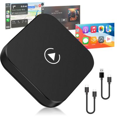 Wireless CarPlay Adapter - Upgrade Fastest CarPlay Adapter Convert Wired to Wireless for OEM Wired CarPlay, Plug & Play USB Bluetooth 4.0/5.0 Adapter, 5Ghz WiFi Auto Connect, Easy to Use