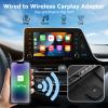 Wireless CarPlay Adapter - Upgrade Fastest CarPlay Adapter Convert Wired to Wireless for OEM Wired CarPlay, Plug & Play USB Bluetooth 4.0/5.0 Adapter, 5Ghz WiFi Auto Connect, Easy to Use view 3