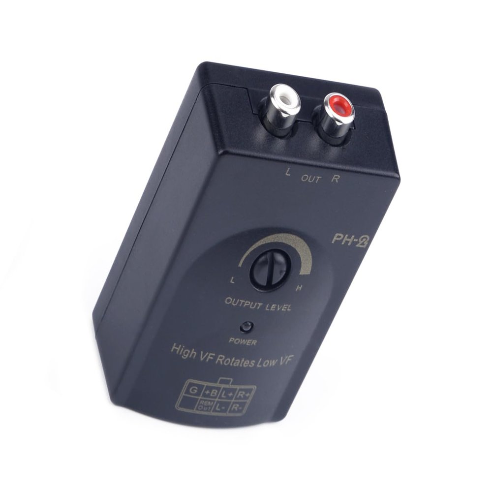 LXOINAGO 0-2V Car Audio RCA Speaker High to Low Level Summing Line Output Converter & Wiring Adapter