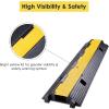 BESNUT Cable Protector Ramp, 5-Channel Rubber Cable Floor Cover Ramp 90x50x5cm Heavy Duty Floor Cable Cover 10000Lbs Load Capacity Outdoor Cable Protector view 3