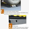 BESNUT Cable Protector Ramp, 5-Channel Rubber Cable Floor Cover Ramp 90x50x5cm Heavy Duty Floor Cable Cover 10000Lbs Load Capacity Outdoor Cable Protector view 4