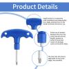 Sliverdew Golf Club Wrenches Tools Golf Torque Wrench Golf Head Adjustment Tool Stainless Steel Golf Club Driver Torque Tool with Plastic Handle, T20, Blue view 3