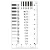 JOEBO Microscope Kit Measuring Pass Badge Gauge Stain Card Point Gauge Wire Transparent Film Ruler Microscope Lens Adapters (Color : 98x55mm) view 1