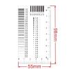 JOEBO Microscope Kit Measuring Pass Badge Gauge Stain Card Point Gauge Wire Transparent Film Ruler Microscope Lens Adapters (Color : 98x55mm) view 2