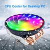 120mm CPU Cooler Radiator 4 3Pin PWM 130W PC Computer Cooling Fan (Color : White) view 3