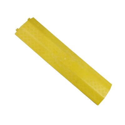 BESNUT Yellow Cableor Ramp for Indoor,Cable Hoseor Cord Cover, Floor Cord Cover Cable Ramp 1/2 Channel Groove, Speed Bump for Cover Cable Wire Cord (Color : Yellow, Size : 2 Channel)