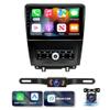 10.1 Android 13 Car Stereo Radio for Ford Mustang 2010 2011 2012 2013 2014 Touch Double Din Car Radio Stereo Car with Wireless Carplay/Android Auto GPS Navigation BT WiFi Camera [2+ 32G] (Manual AC) view 1