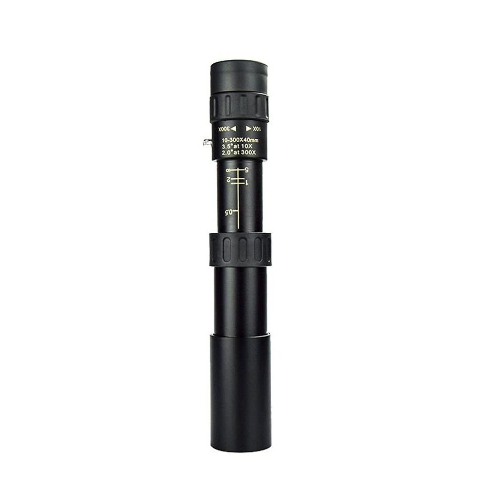 4K 10-300X40 Professional Monocular Telescope Mini BAK4 HD Long Range Zoom Magnification Binoculars for Outdoor Camping (Size : Only Telescope)