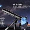 4K 10-300X40 Professional Monocular Telescope Mini BAK4 HD Long Range Zoom Magnification Binoculars for Outdoor Camping (Size : Only Telescope) view 2