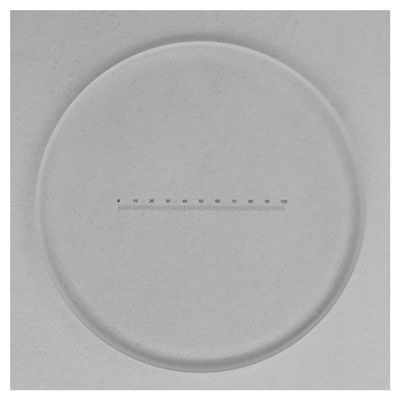JOEBO Microscope Kit X=10 Ruler Eyepiece Micrometer DIV 0.1 Mm Horizontal Measuring 100 Graticule Calibration for Microscope Microscope Lens Adapters (Color : Diameter 24 mm)