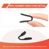 Bwake 3 Pairs Standard Fit Replacement Nose Pads for Oakley Tensile OX8170 Glasses - Black&Black&Black view 4