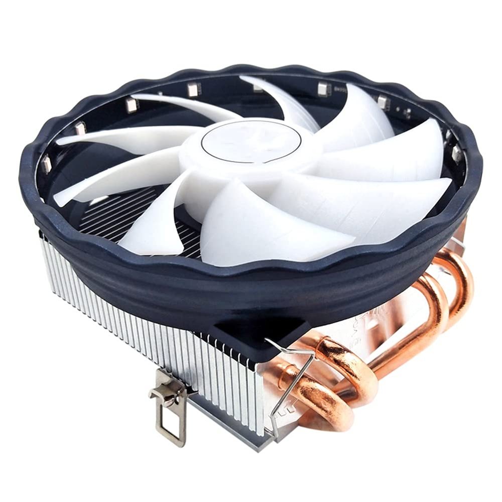 120mm CPU Cooler Radiator 4 3Pin PWM 130W PC Computer Cooling Fan (Color : White)