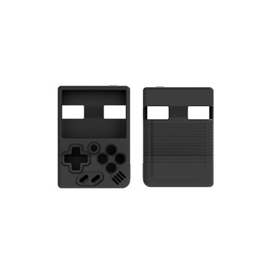 MIGOTODA Silicone Case with Lanyard for Miyoo Mini Handheld Game Console - Model US-H2-N18 (Black)