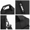 Men's 13-inch Laptop Messenger Bag Oxford Large Shoulder Bag Business Waterproof Casual Black Crossbody Bag for Work Travel Outdoor view 4
