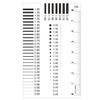 Joebo Microscope Kit Measuring Pass Badge Gauge Stain Card Point Gauge Wire Transparent Film Ruler Microscope Lens Adapters (Color : 90x55mm-1) view 1