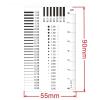 Joebo Microscope Kit Measuring Pass Badge Gauge Stain Card Point Gauge Wire Transparent Film Ruler Microscope Lens Adapters (Color : 90x55mm-1) view 2