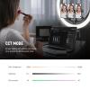NEEWER 19" RGB LED Ring Light with Stand, 3 Phone Holders, Touch Panel, 2.4G/App Control, 42W CRI97+ 2800lux/0.5m 360 Hue Dimmable Professional Lighting for Makeup Live Streaming Zoom Calls, RP19C view 4