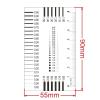 JOEBO Microscope Kit Measuring Pass Badge Gauge Stain Card Point Gauge Wire Transparent Film Ruler Microscope Lens Adapters (Color : 90x55mm-3) view 2