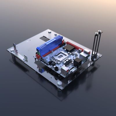 DIY Acrylic Open Frame PC Case for ITX Motherboards Gaming & Test Bench Rack for PC Builds