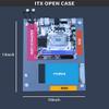 DIY Acrylic Open Frame PC Case for ITX Motherboards  Gaming & Test Bench Rack for PC Builds view 2