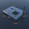 DIY Acrylic Open Frame PC Case for ITX Motherboards  Gaming & Test Bench Rack for PC Builds view 3