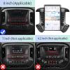 Qualcomm Car Radio for Chevrolet Silverado GMC Sierra 2014-2019 Stereo Replacement Head Unit 14.4 Inch 2K IPS Touch Screen Tesla Style Carplay Android Auto GPS OEM 8 Inch (Carbon Fibre) view 2