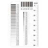 JOEBO Microscope Kit Measuring Pass Badge Gauge Stain Card Point Gauge Wire Transparent Film Ruler Microscope Lens Adapters (Color : 90x55mm-2) view 1